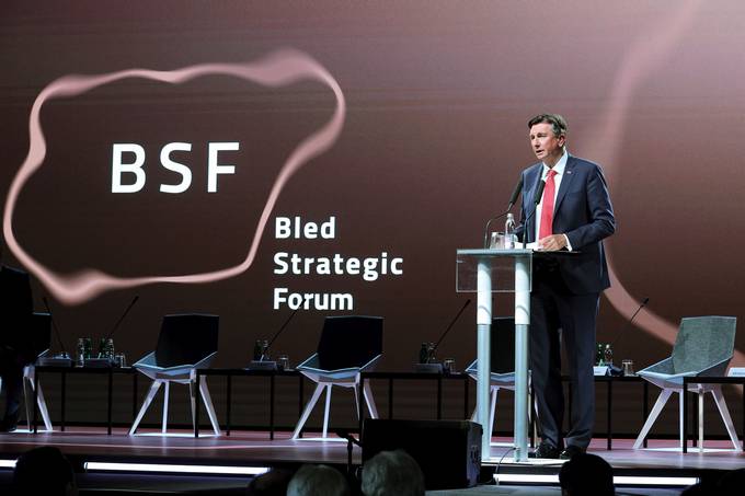 Predsednik Pahor je imel osrednji govor na panelu voditeljev o širitvi EU na Zahodni Balkan v okviru 16. Strateškega foruma Bled